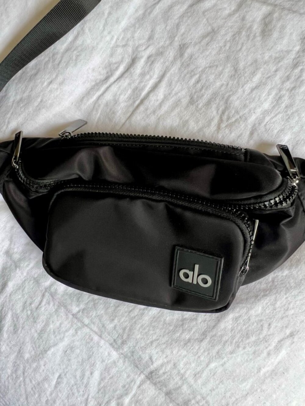 ALO Black Explorer Fanny Pack/ Belt Bag